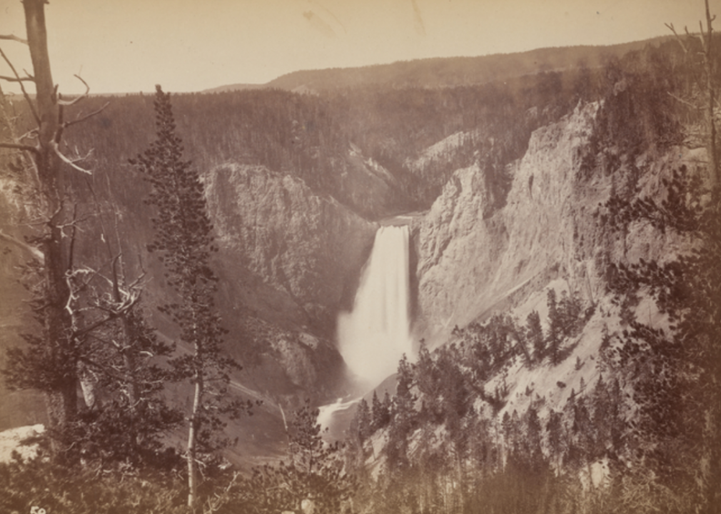 Grand Falls of Yellowstone River from Point Lookout, 360 feet high